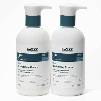 Atovee Ultra, крем увлажняющий (мочевина 10%), 300 мл