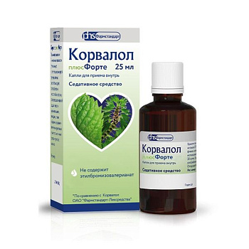 Корвалол плюс Форте, капли для приема внутрь, 25 мл 