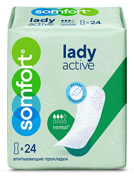 Somfort Lady прокладки Active Normal, 24 шт.