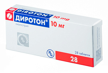 Диротон, таблетки 10 мг, 28 шт. 