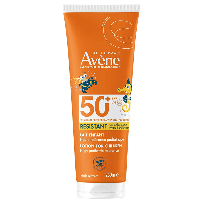 Фото Avene Солнцезащитный лосьон для чувствительной кожи детей SPF50+ 250 мл Avene Солнцезащитный лосьон для чувствительной кожи детей SPF50+ 250 мл