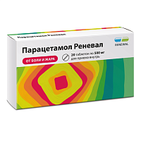 Фото Парацетамол Реневал, таблетки 500 мг, 20 шт.