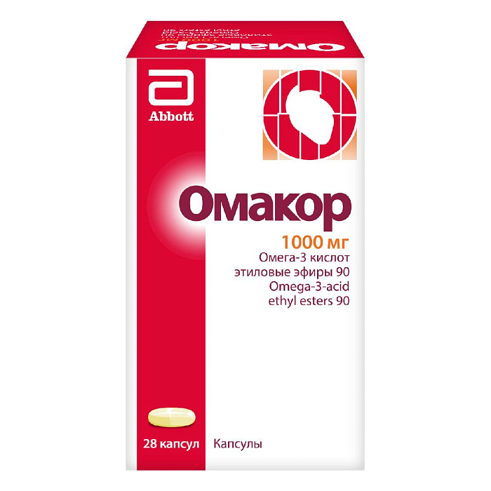 Омакор, капсулы 1000 мг, 28 шт. 