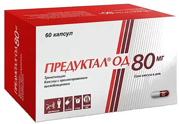 Предуктал ОД, капсулы 80 мг, 60 шт. 