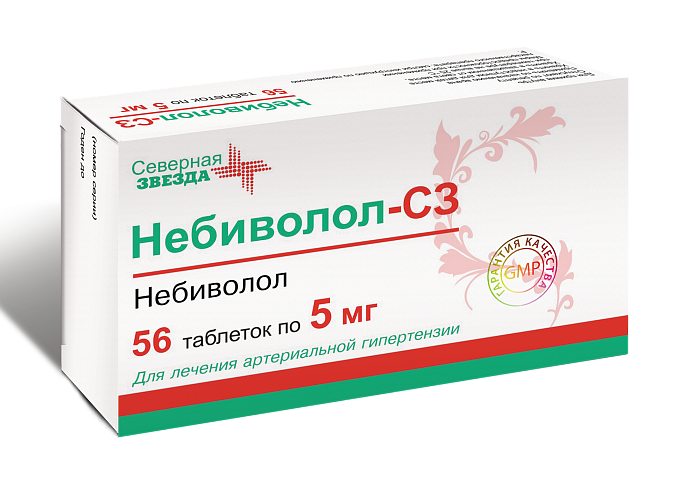 Небиволол-СЗ, таблетки 5 мг, 56 шт. 