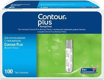Contour plus, тест-полоски, 100 шт.