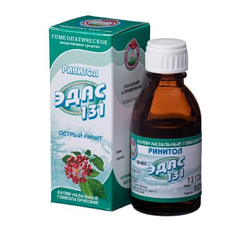 Ринитол Эдас-131, капли гомеопатические 25 мл 