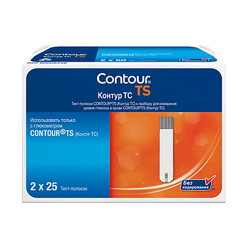 Тест-полоски Контур ТС, 25 х 2 шт.
