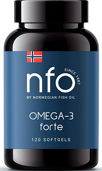 Norwegian Fish Oil Омега-3 Форте, капсулы, 1000 мг, 120 шт.