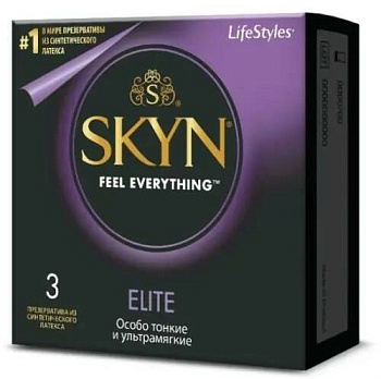 Skyn Elite презервативы гладкие, особо тонкие, 3 шт.