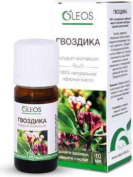 Oleos, эфирное масло гвоздики, 10 мл