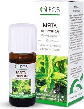Oleos, эфирное масло мяты перечной, 10 мл