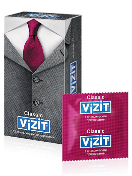 VIZIT Classic Презервативы, 12 шт.