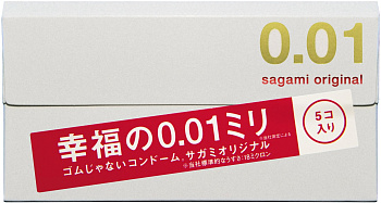 Sagami Презервативы Original 001 полиуретановые, 5 шт.