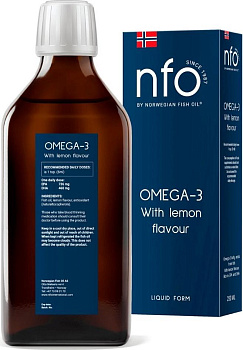 Nfo, Омега-3 со вкусом лимона 250 мл