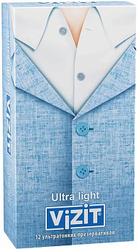 Презервативы VIZIT Ultra Light ультратонкие, 12 шт.