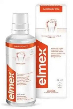 Элмекс ополаскиватель для полости рта, защита от кариеса, 400 мл