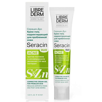 Librederm Seracin Duo, крем-гель корректирующий для проблемной кожи 40 мл