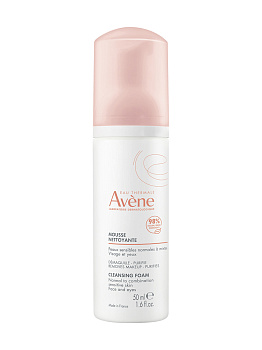 Avene очищающая пенка для лица и области вокруг глаз, 50 мл 
