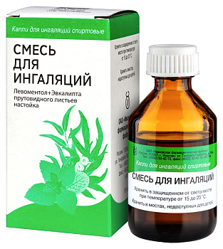 Смесь для ингаляций, капли для ингаляций спиртовые, 40 мл 