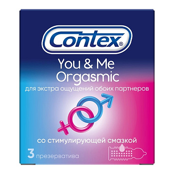 Contex Презервативы You&Me Orgasmic, 3 шт.