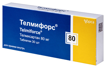 Телмифорс, таблетки, 80 мг, 30 шт. 