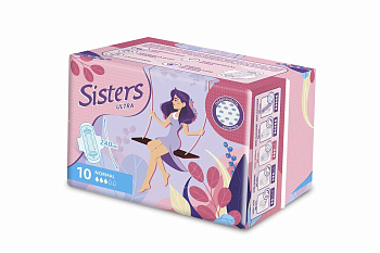 Прокладки Sisters Ultra Normal сеточка, 10 шт.