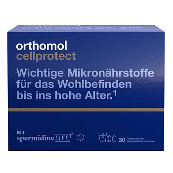 Ортомол Селпротект (Orthomol Cellprotect) 30 саше с порошком + 90 таблеток + 30 капсул