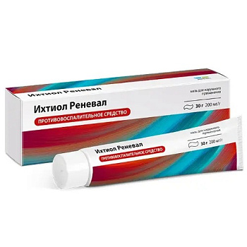 Ихтиол Реневал, мазь для наружного применения 200 мг/г, 30 г 