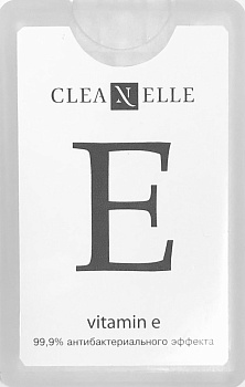 Cleanelle, спрей для рук антибактериальный с витамином Е, 20 мл