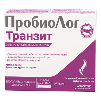 ПробиоЛог Транзит, саше-пакет, 6,5 г, 14 шт. 
