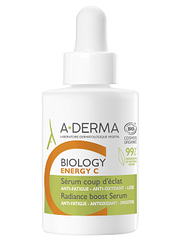 A-Derma Biology Energy C, сыворотка придающая сияние хрупкой коже, 30 мл