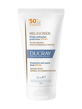 Ducray Melascreen, флюид защитный против пигментации SPF50+, 50 мл