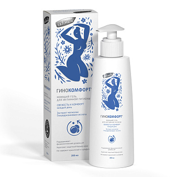 Гинокомфорт, Свежесть и комфорт моющий гель, 200 мл