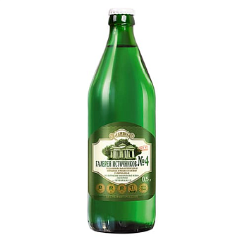 Галерея Источников №4, вода минеральная, 0.5 л