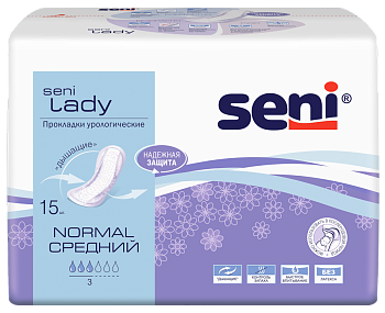 Seni Lady Normal, урологические прокладки, 15 шт. 