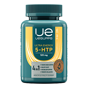 UESUPPS Ультра Энерджи 5-HTP, капсулы, 60 шт.