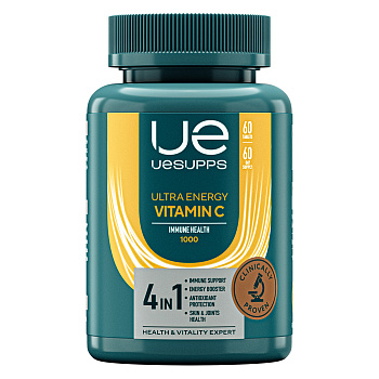 UESUPPS Ультра Энерджи Витамин C, таблетки, 60 шт.