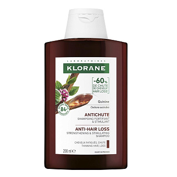 Klorane Шампунь с экстрактом Хинина и органическим экстрактом Эдельвейса, 200 мл