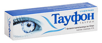 Тауфон 4%, капли глазные 10 мл 