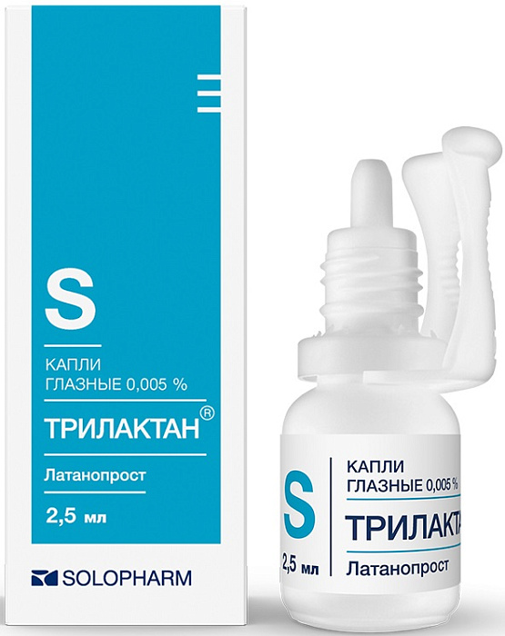 Трилактан, капли глазные 0.005%, 2.5 мл 
