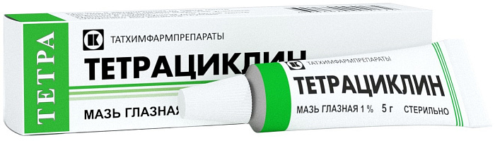 Тетрациклин, мазь глазная 1%, 5 г 