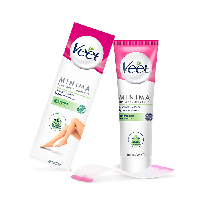 Veet MINIMA, крем для депиляции для сухой кожи, 100 мл