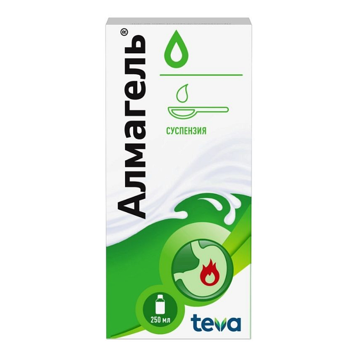 Алмагель, суспензия для приема внутрь 250 мл, 1 шт. 