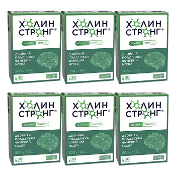 Набор 6уп Холин Стронг капс 0.588г 30шт