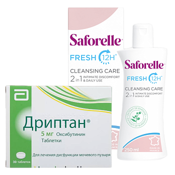 Набор Сафорель Экстра Свежесть 250мл и Дриптан 5мг 30шт
