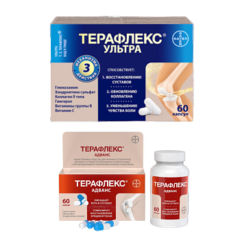 Набор Терафлекс для суставов Ультра 60 и Адванс 60 