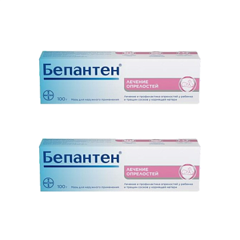 Набор 2уп Бепантен мазь 5% 100г 