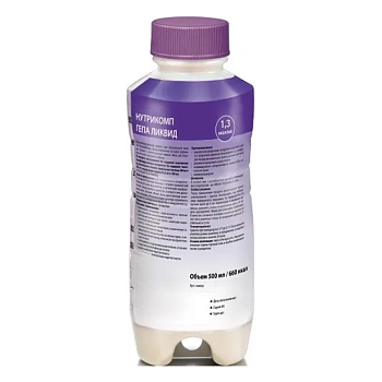 Нутрикомп Гепа Ликвид, смесь жидкая (шоколад) 500 мл, 1 шт.