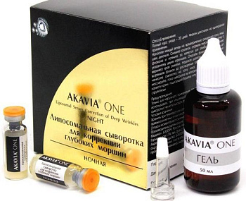 Акавия ONE, сыворотка от глубоких морщин ночная липосомальная ночная (набор)